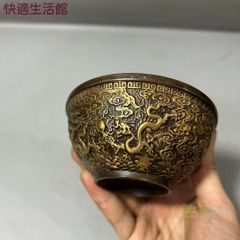 双魚麒麟聚宝盆 招福納福 吉祥如意 八宝碗 開運 風水 招財置物 工芸品