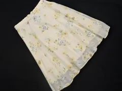 PROPORTION プロポーション ボディドレッシング シフォン 花柄 Aライン 台形 スカート size3/アイボリー ■◇ レディースのサムネイル