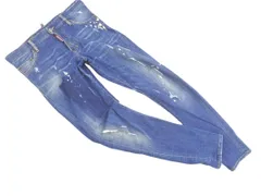 Dsquared2 ディースクエアード S71LB0312 ボタンフライ クラッシュandペイント加工 SEXY TWIST デニムパンツ size44/青 ■■◎メンズのサムネイル