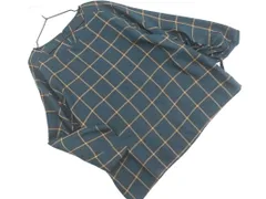 COMME CA コムサ チェック ブラウス シャツ size9/緑 ■◇ レディース