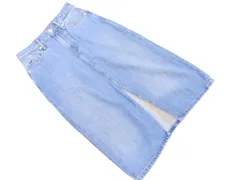 TOMMY HILFIGER トミーヒルフィガー スリット タイト デニムスカート size32/青 ■■ レディースのサムネイル