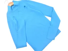LE CIEL BLEU ルシェルブルー カットワーク ハイネック ニット セーター size36/青 ■◇ レディースのサムネイル
