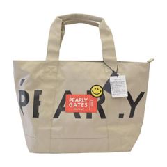 パーリーゲイツ トートバッグ クリア×黒×ボタニカル 総柄 新品 正規品