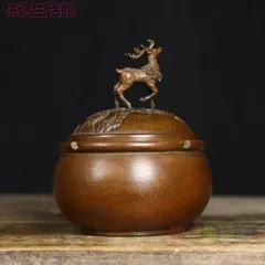 鹿 香炉 灰皿 装飾品 工芸品 美術品 置物 GY529 - メルカリ