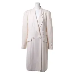 CHANEL 97P P07228V05400 ヴィンテージ ウール ダブル ロング ジャケット ココマークボタン10個付きのサムネイル