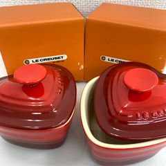 Le Creuset プチ・ラムカン・ダムール セットチェリーレッド - メルカリ