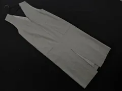 allureville アルアバイル スリット ロング ジャンパー スカート size2/ライトグレー ■◇ レディース