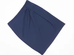 ARMANI COLLEZIONI アルマーニコレツィオーニ ギャザー スカート size36/紺 ■■ レディースのサムネイル