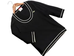 LACOSTE ラコステ 七分袖 ニット セーター size40/黒 ■◇ レディースのサムネイル