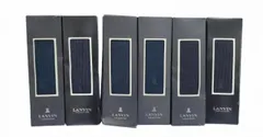 LANVIN COLLECTION ランバン コレクション 靴下 6足セット 未使用品 25-26cm ブラック ネイビー メンズ ソックス  服飾小物 紳士用 紳士靴下 ビジネスソックス ワンポイント刺繍  黒 紺 のサムネイル