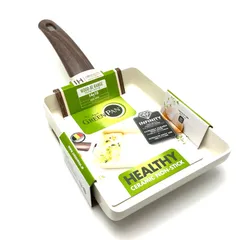 【楠本質店/元住吉】新品・未使用品　グリーンパン ウッドビー エッグパン　14cm × 18cm　卵焼き器　フライパンのサムネイル