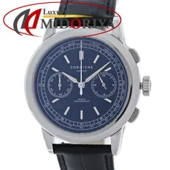 CORNICHE コーニッシュ ヘリテージ クロノグラフ CRN016A 【電池交換済】【中古】腕時計 メンズ ステンレススチールx牛革 /40421のサムネイル