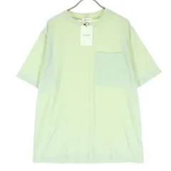 未使用 ABAHOUSE アバハウス 日本製 半袖 胸ポケット Tシャツ 46 ミントグリーン系 メンズ 古着