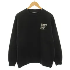 ロデオクラウンズ Rodeo Crowns スウェット トレーナー クルーネック 長袖 ロゴプリント 裏起毛 M 黒 ブラック 白 ホワイト 421IAR90-1041 /YTのサムネイル