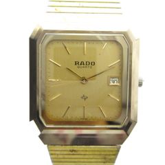 稼働】 RADO DIASTAR スクエア ゴールド文字盤 デイト 腕時計 - メルカリ