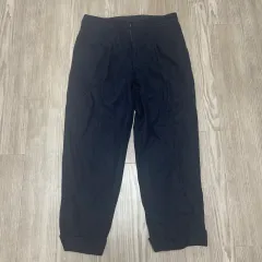 【231432】District UNITED ARROWS ディストリクトユナイテッドアローズ  ウールパンツ　スラックス　ボトムス　ウール・ナイロン混　裾上げ済　サイズ44 メンズ  ・ ネイビーのサムネイル
