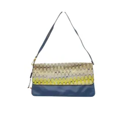 美品 Missoni ミッソーニ ショルダーバッグ ジグザグ柄 ポーチ アクセサリーポーチ イタリア製 ブルー レディース 【中古】のサムネイル
