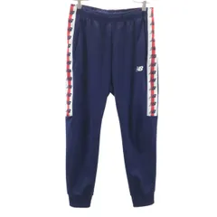 NEW BALANCE ニューバランス トラックパンツ M ネイビー ジャージ メンズ 古着のサムネイル