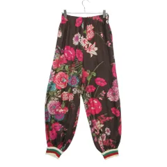 GUCCI グッチ パンツ シルク ジョガー イージー 花柄 フローラル シェリーライン ボトムス マルチカラー 38 レディース 【中古】のサムネイル
