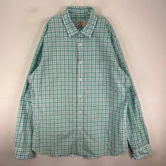 古着 ブルックスブラザーズ Brooks Brothers 長袖シャツ 胸ポケット 2XL  グリーン系 チェック メンズ