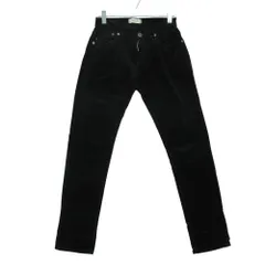 YANUK ヤヌーク スキニーパンツ コーデュロイ ストレッチ スリム ボトムス ブラック 22 レディース 【中古】