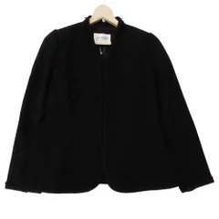 jun ashida ジュン アシダ ノーカラージャケット ブラック 11【L】 レディース 【中古】