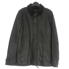 イサムカタヤマバックラッシュ ISAMU KATAYAMA BACKLASH ゴートスキン レザージャケット ブルゾン ボア 2(M) ブラック 黒 1743-11のサムネイル