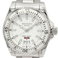 極美品 グッチ ダイブ DIVE メンズ 40MM クォーツ - メルカリ