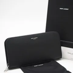 ★3日以内返品可★極美品 SAINT LAURENT PARIS サンローランパリ クラシック サンローラン フルジップウォレット 534290 長財布 ブラック カーフレザー メンズのサムネイル