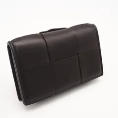 ★3日以内返品可★極美品 BOTTEGAVENETA ボッテガヴェネタ カセット 二つ折りカードケース 651396 カードケース ブラウン ラムスキン メンズのサムネイル