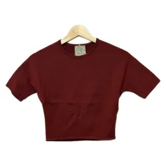 Sybilla(シビラ) 半袖セーター サイズ40 XL レディース美品  - ボルドー クルーネック/ショート丈のサムネイル