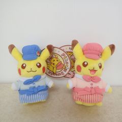 포켓몬 카페 마스코트 Pikachu Sweets by Pokemon Cafe 피카츄/2체 세트 종이 태그 첨부 오스메스