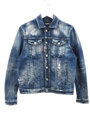 新品】DSQUARED2 デニムトラッカージャケット48 ディースクエアード