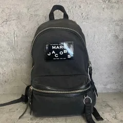 美品　MARC JACOBS　マークジェイコブス　リュック　バックパック　THE ROCK BACKPACK レオパード　豹柄　キャンバス　黒　ブラック