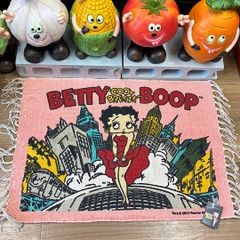 ベティ・ブープ ロカビリー ジュークボックス コットン ラグ マット