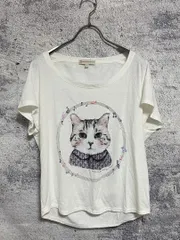 ポールアンドジョーシスター　ネコプリントTシャツのサムネイル