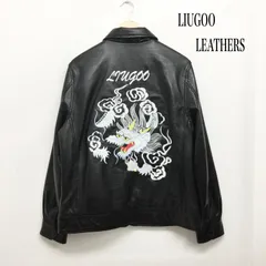 リューグーレザーズ Liugoo Leathers 本革 レザースカジャン メンズ リューグーレザーズ 龍刺繍 虎刺繍 メンズ L ISItems【USED】【古着】【中古】50160300のサムネイル