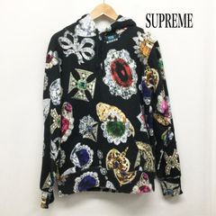 Supreme ジュエリー柄 プルオーバーパーカー ブラック M - メルカリ