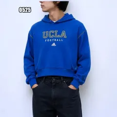 L アディダス UCLR クロップド フードTシャツ