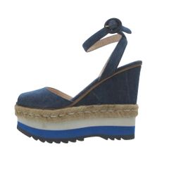 Tory Burch SHAW 90MM デニム ウェッジ エスパドリーユ 6 - メルカリ