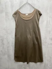 MACKINTOSH PHILOSOPHY マッキントッシュフィロソフィー ひざ丈 ノースリーブ ワンピース size38/カーキ ■◆◎レディースのサムネイル