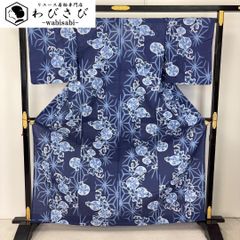 雑誌掲載】上品高貴な丸菊づくし涼し流水色浴衣◇新品 呉服店購入 大正