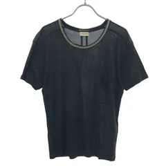SAINT LAURENT PARIS サンローラン パリ 13SS チェーンストーンネックデザインTシャツ 321017 Y2AS2 ブラック XSのサムネイル