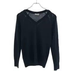 Dior HOMME ディオールオム 2007AW ダメージ加工Vネックニットセーター 7H3460530016 ブラック XXSのサムネイル