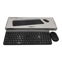 ■Logicool MK470 ワイヤレス キーボード マウス セット USBレシーバー付 ブラック Slim Combo ロジクール 動作確認済2586755,2586755