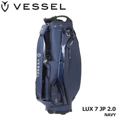 VESSEL LUX7 JP 9型 キャディバッグ ベゼル ネイビー 美品 新品☆ベゼル☆VESSEL☆ラックス Lux 7 JP 2.0 カート キャディバッグ