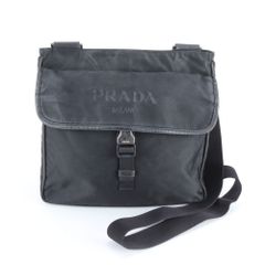 よちまさ君様PRADAプラダ 三角ロゴ Y2K スマホポーチ 黒 ショルダー