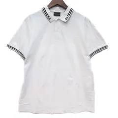 エンポリオアルマーニ EMPORIO ARMANI EAロゴ 鹿の子 ストレッチ ポロシャツ 半袖 ホワイト 白 L 3K1FA4 1JPTZのサムネイル