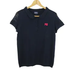 パーリーゲイツ ポロシャツ トップス ゴルフ スポーツウエア pgロゴ レディース 1サイズ ネイビー PEARLY GATES 【中古】のサムネイル