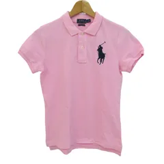 ポロラルフローレン ポロシャツ 半袖  ビッグポニー コットン ブランド トップス レディース Lサイズ ピンク POLO RALPH LAUREN 【中古】のサムネイル